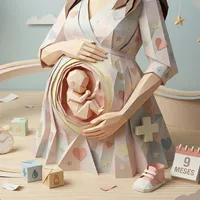 Ilustración 3D de maternidad — continuidad y tiempos de espera